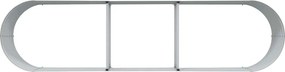 vidaXL Ανεβασμένο Κρεβάτι Καφέ 320 x 80 x 44 cm Ατσάλι
