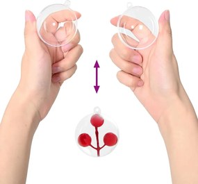 vidaXL Σετ Χριστουγεννιάτικων Στρογγυλών Μπαλίτσων 200 pcs Ø 5 εκ.