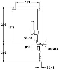 Μπαταρία Νεροχύτη Inox TEKA Περιστρεφόμενη με Minimal Design FO 915 1/2’’TOTAL 629150210