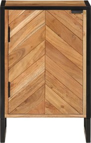 vidaXL Ντουλάπι Μπάνιου Επιτοίχιο 40x30x60 εκ. Μασίφ Ακακία/Σίδερο