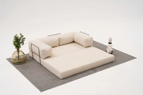 Γωνιακός Καναπές Κρέμα COMFORT 95x290x75