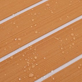 vidaXL Ματ Σκάφους Ριγέ Καφέ και Λευκό 240 x 60 cm EVA