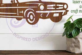 Intra απο ξύλο plywood 3mm-4mm πάχος - Κλασικό σχέδιο επιγραφής αυτοκινήτου 4, Δίασταση 40x50 cm INTRAFABR-98433883