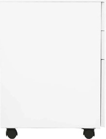 vidaXL Αρχειοθήκη Φορητή Λευκή 39 x 45 x 60 εκ. Ατσάλινη