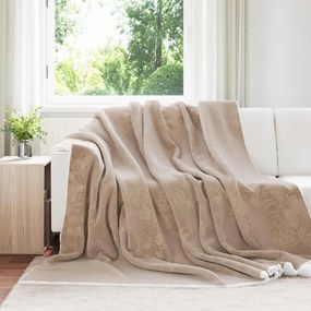 vidaXL Κουβέρτα Καμηλοπάρδαλη 220 x 240 cm Μαλλί