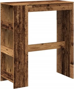 vidaXL Τραπέζι Μπαρ με Ράγες 90x40x103,5 εκ. Επεξεργ. Ξύλο