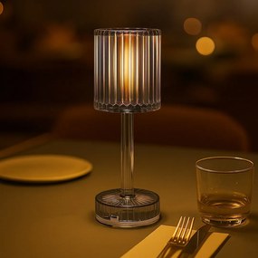 Επαναφορτιζόμενο Επιτραπέζιο Φωτιστικό Simple 1W 3CCT Φυμέ