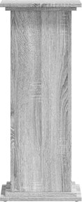 vidaXL Βάσεις Φυτών Γκρι Sonoma 33x33x80 εκ. Επεξεργασμένο Ξύλο