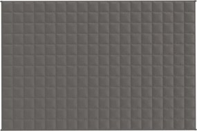vidaXL Κουβέρτα Βαρύτητας Γκρι 120 x 180 εκ. 5 κ. Υφασμάτινη