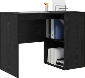 vidaXL Γραφείο Μαύρη Οξυά Επεξεργασμένο Ξύλο 102 x 50 x 75 εκ