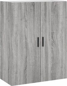 vidaXL Ντουλάπι Γκρι Sonoma 69,5 x 34 x 180 εκ. Επεξεργασμένο Ξύλο