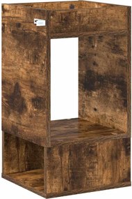 vidaXL End Table Καπνιστό Δρύς 30 x 30 x 56 εκ. Επεξεργασμένο ξύλο