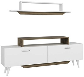 Σύνθεση Τηλεόρασης Harmony 505CRL1705 150x27,7x123,6cm White-Walnut