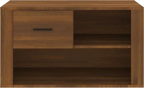 vidaXL Παπουτσοθήκη Καφέ Δρυς 80x35x45 εκ. από Επεξεργασμένο Ξύλο