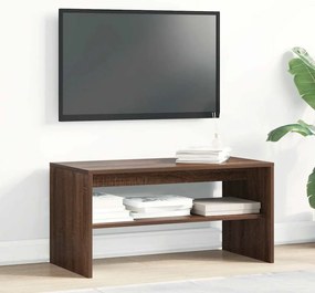vidaXL Έπιπλο Τηλεόρασης Καφέ Δρυς 80x40x40 εκ. Επεξεργασμένο Ξύλο