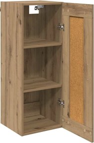 vidaXL Επιτοίχιο ντουλάπι Artisan Oak 34,5 x 34 x 90 εκ.
