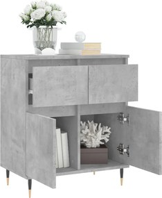 vidaXL Ντουλάπι Γκρι Σκυροδέματος 60x35x70 εκ. Επεξεργασμένο Ξύλο