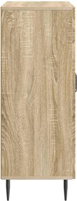 vidaXL Πλαϊνό γραφείο Sonoma Δρυς 66 x 34,5 x 89,5 εκ