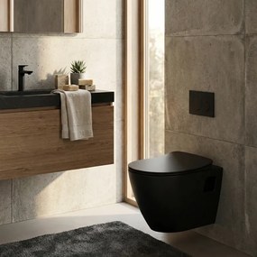 Creavit Razor TP325 Black - Κρεμαστή Λεκάνη