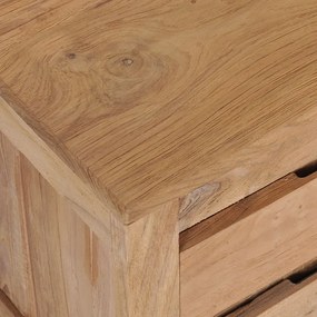 Έπιπλο Τηλεόρασης 115x30x40 εκ. από Μασίφ Ξύλο Teak - Καφέ