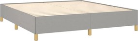 vidaXL Κρεβάτι Boxspring με Στρώμα Αν. Πράσινο 160x200εκ Υφασμάτινο