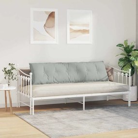 vidaXL Μαξιλάρι Πλάτης Ανοιχτό γκρι 180 x 50 x 19 cm