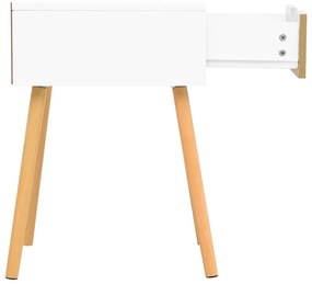 vidaXL Κομοδίνα 2 τεμ. Λευκό/Sonoma Δρυς 40x40x56 εκ. από Επεξ. Ξύλο