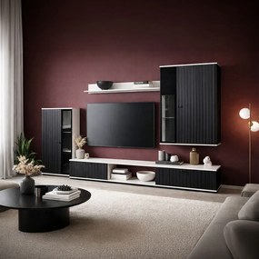 Σύνθετο σαλονιού Picante II-Mavro-Lefko