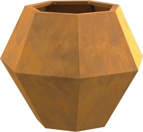 vidaXL Γλάστρα 2 pcs Σκ rusty 50 x 50 x 40 cm