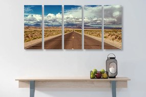 Δρόμος με εικόνα 5 μερών στην έρημο - 100x50