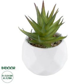 Artificial Garden SUCCULENT ALOE 20982 Διακοσμητικό Φυτό Παχύφυτο Αλόη Υ11cm Globostar 20982