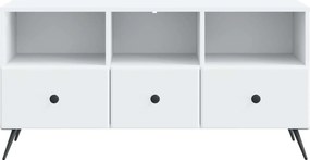 vidaXL Ντουλάπι TV Λευκό 102 x 34,5 x 50 εκ. Επεξεργασμένο Ξύλο