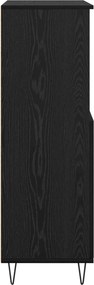 vidaXL Highboard Μαύρο 60 x 36 x 110 εκ. Επεξεργασμένο ξύλο