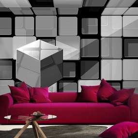 Φωτοταπετσαρία - Rubik's cube in gray 250x175