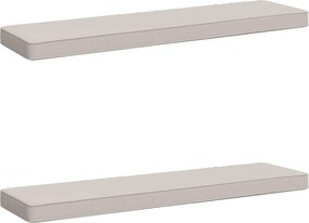 vidaXL Μαξιλάρια Πάγκου 2 Τεμαχίων VUGHT 2 pcs 100% Πολυεστέρας Λευκό