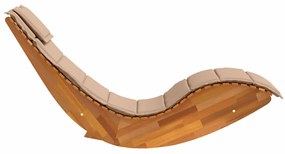 vidaXL Ξαπλώστρα 2 pcs Καφέ 60 x 154 x 74εκ Μασίφ ξύλο ακακίας