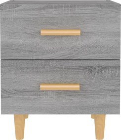 vidaXL Κομοδίνο Γκρι Sonoma 40 x 35 x 47,5 εκ.