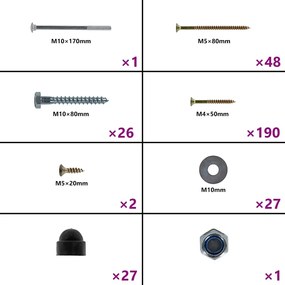 vidaXL Κούνιες με Σχοινιά 2 τεμ. Μπλε 37 x 15 εκ. από Πολυαιθυλένιο