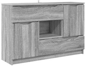 vidaXL Πλαϊνό γραφείο Γκρίζο Σονομα 100 x 30 x 65,6 Επεξεργασμένο ξύλο