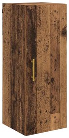 vidaXL Επιτοίχιο ντουλάπι Παλιό Ξύλο 34,5 x 34 x 90 εκ.