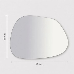 Καθρέπτης Λευκό PREDU 75x2.2x58