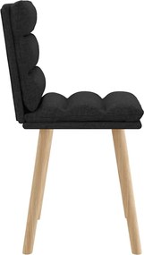 vidaXL Καρέκλες Τραπεζαρίας 2 τεμ. Μαύρες Υφασμάτινες