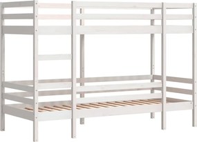 vidaXL Κουκέτα Λευκό 90 x 200 εκ. από Μασίφ Ξύλο Πεύκου