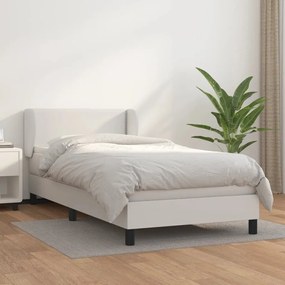 ΚΡΕΒΑΤΙ BOXSPRING ΜΕ ΣΤΡΩΜΑ ΛΕΥΚΟ 90X190ΕΚ. ΑΠΟ ΣΥΝΘΕΤΙΚΟ ΔΕΡΜΑ 3127224