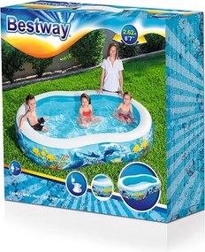 Παιδική πισίνα Bestway Πολύχρωμο 262 x 157 x 46 cm