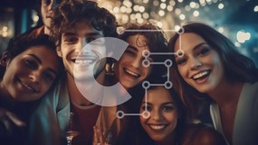 Intra Συλλεκτικό Ξύλινο Παζλ Plywood 4mm - Διασκεδαστικές στιγμές με φίλους σε ένα Lively Bar Σε Ξύλινο Κουτί - Διαστάσεις Puzzle: 10x10 cm – 25 κομμάτια