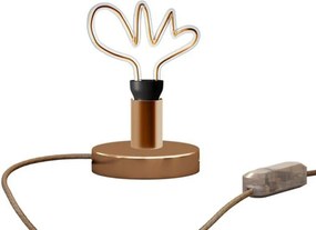 Επιτραπέζιο Φωτιστικό Μεταλλικό Posaluce Cloud Χάλκινο Dimmer