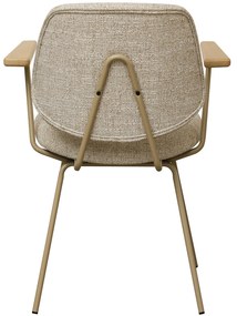 Sofia Dining Chair with Armrests Beige