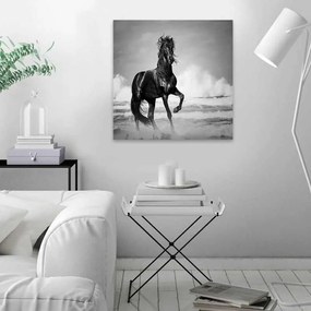 Πίνακας σε καμβά Black Horse&quot; Megapap ψηφιακής εκτύπωσης 60x60x3εκ.&quot;
