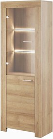 Lh-homefurniture Βιτρίνα SKY Riviera 70x197x37cm 36116-SKN-V